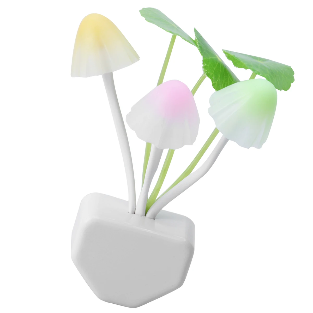 

Lotus Leaf Mushroom Night Light Mini LED Nightlight Lamp for Kids Sleeping Wall Decor Room Lighting Changeable Glow Energy