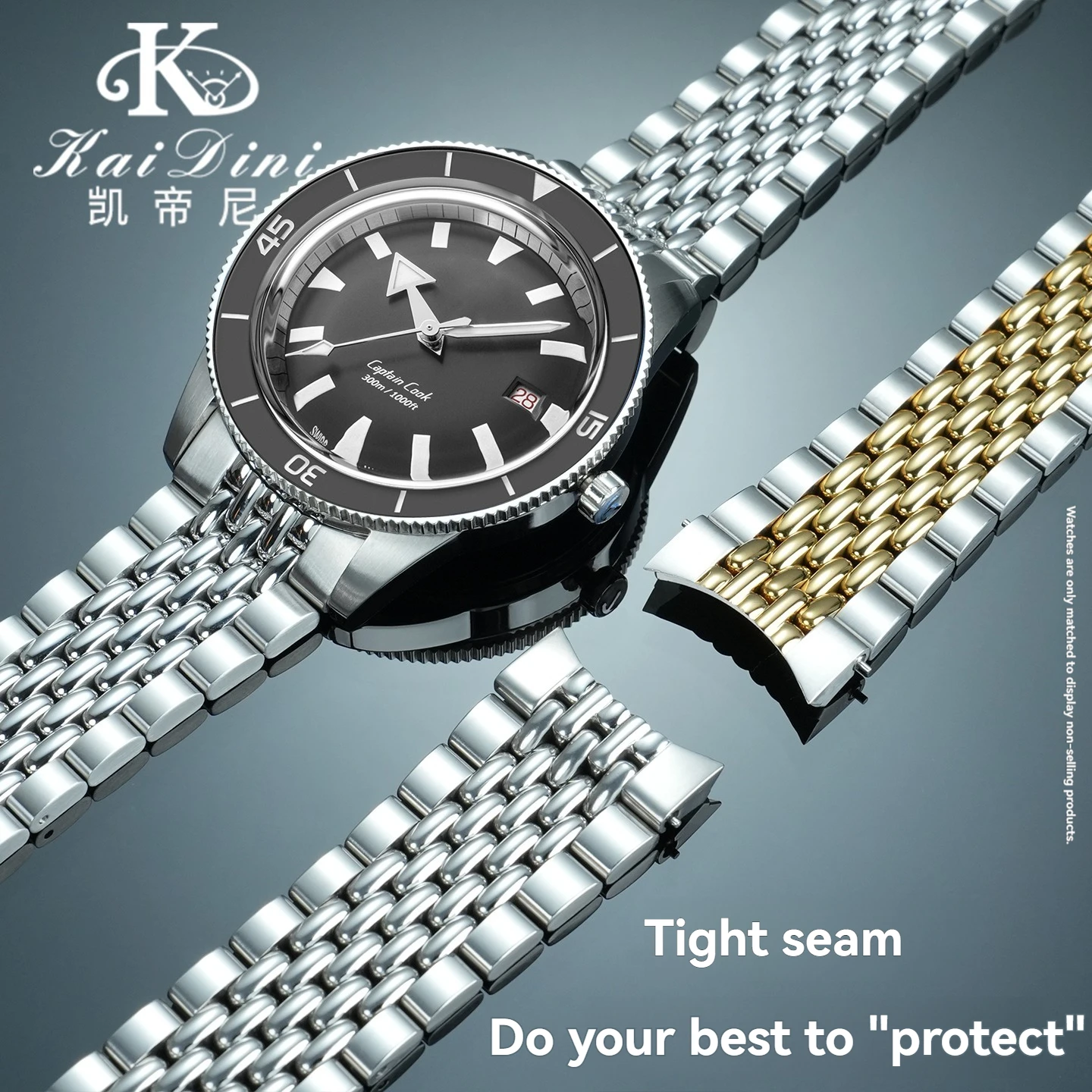 High quality Stainless steel watchband for Rado Captain Cook Watch R32505203 R32504315 R32505015 R32505313 Mens Bracelet 21mm
