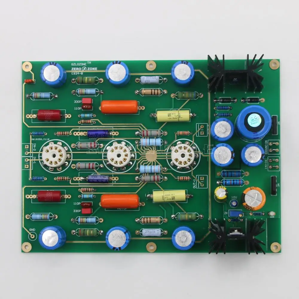 Référence EAR834P Circuit ECC83 (12AX7) MM Tube amplificateur Phono Kit de carte et PCB bricolage