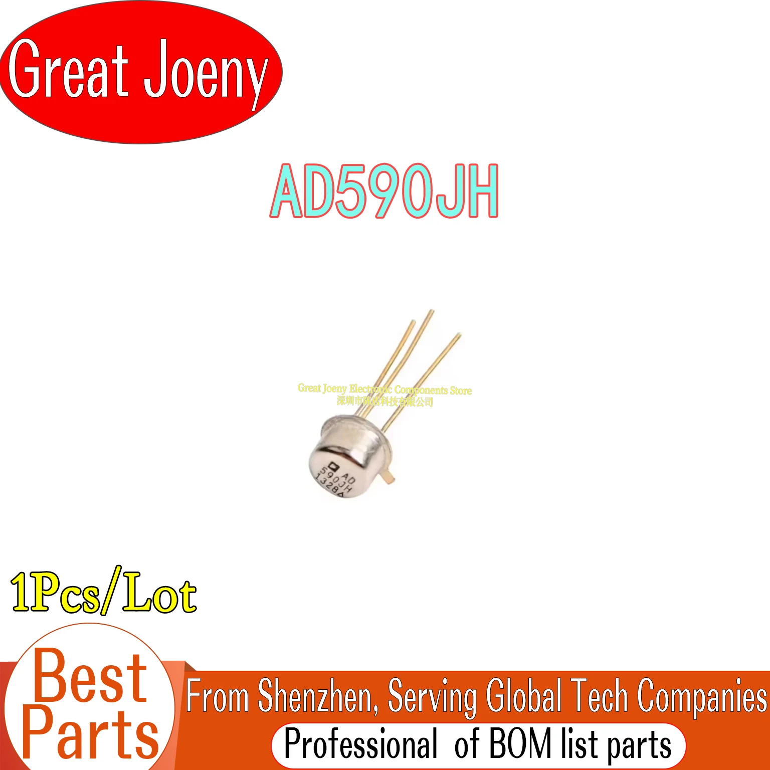 

100% New Original AD590JH IC Temperature Sensor Chipset TO-52-3