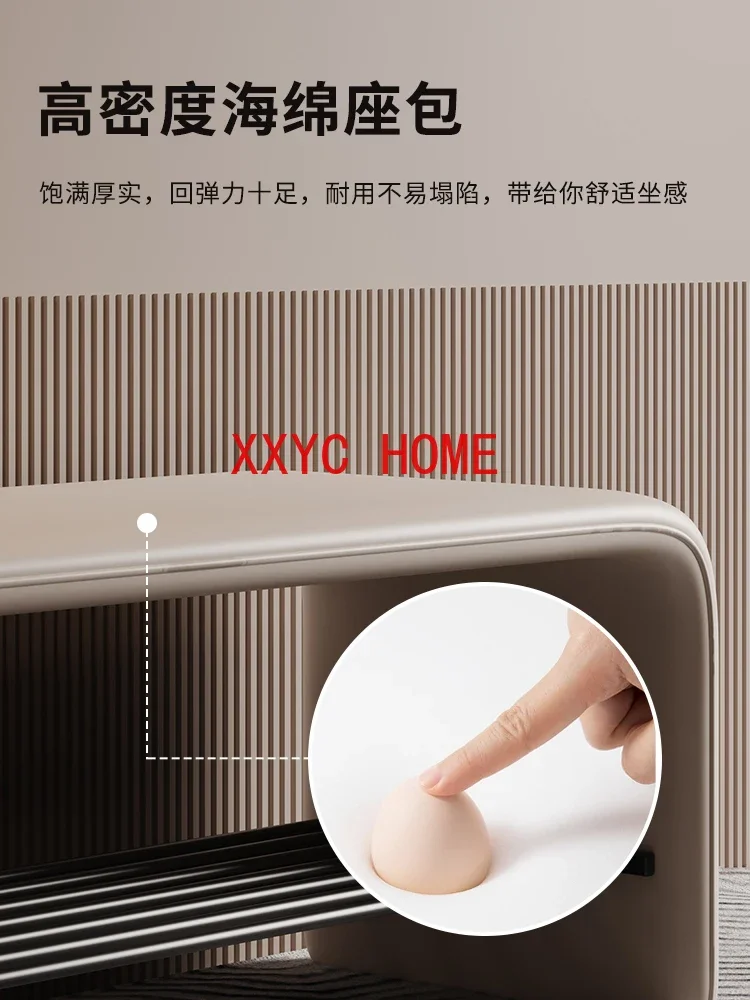 Home Doorway Simple Footstool Cloakroom Storage Bench with Storage Multifunctional