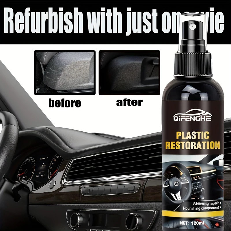 Car Restoration Kit - Crystal Plated Plastic Renewal for Interior & Dashboard