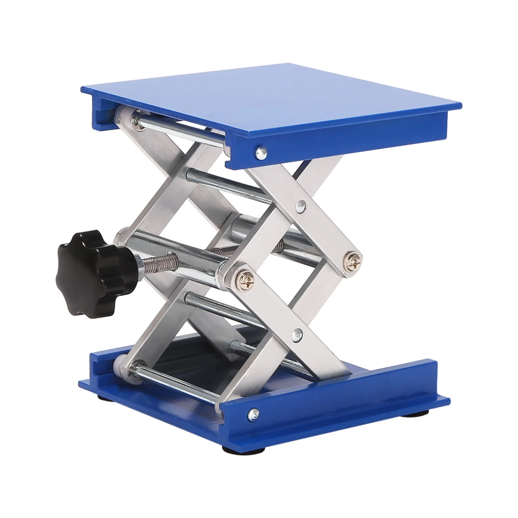 

4inch Aluminum alloy Laboratory Jack Scissor Lift Platform / Foldable Lifting Table Pad Height Control Ideal for