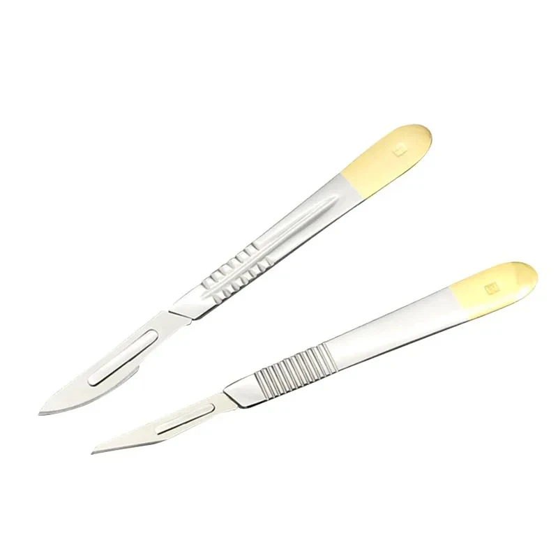 

1 Piece Stainless Steel Veterinary Surgical Blade Orthopaedic Knife Handle No.3 No.4 Blade-less Surgical Blade