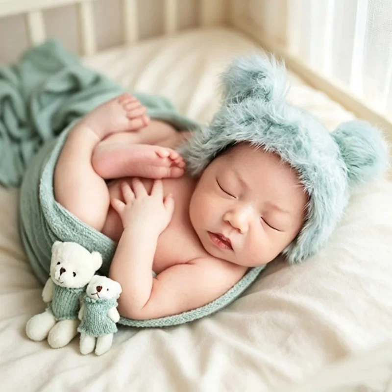 aderecos-para-fotografia-de-estudio-de-recem-nascidos-chapeu-de-malha-de-pele-de-coelho-boneco-de-ursinho-conjunto-de-fantasia-para-sessao-de-fotos-de-bebe-de-um-mes