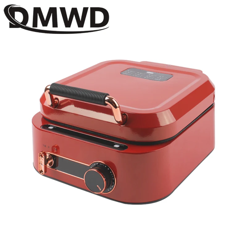 DMWD Multifunction Electric Hot Pot Cooking Skillet Barbecue Machine Crepe Maker Pancake Pizza Baking Pan BBQ Steak Frying Grill