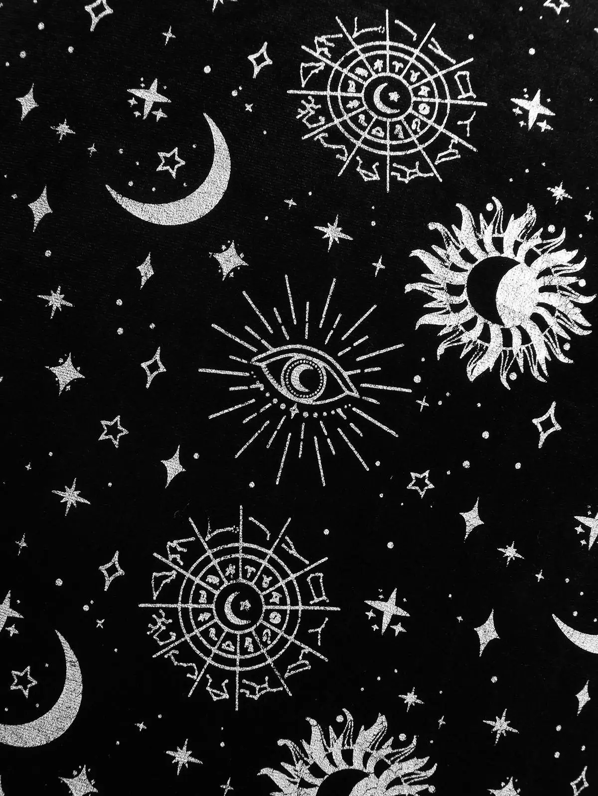 Vestido gótico sol lua estrela estampado com mangas alargadas rendas até estilo linha a em camadas para mulheres vestidos de gola quadrada de outono