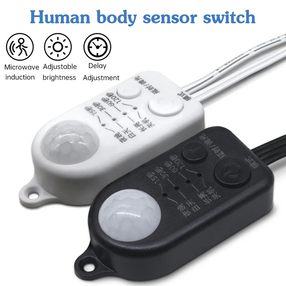 

DC 5V-24V USB DC Датчик движения PIR Инфракрасный датчик движения человека Инфракрасный детектор Переключатель Таймер Выключатель света Светодиодная лампа Лестница