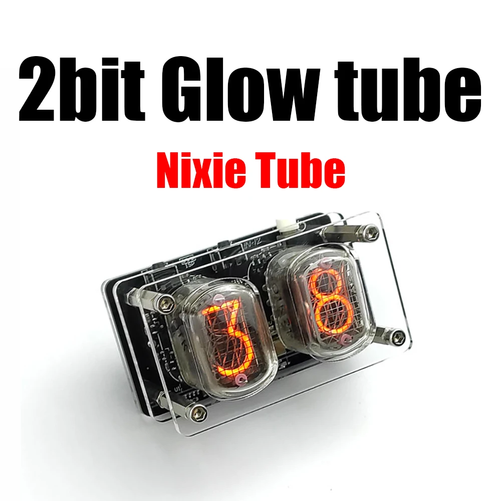 2-bitowy zegar świecący dla IN12 IN14 IN8 IN18 QS30 Nixie tube Tube POWER type-C