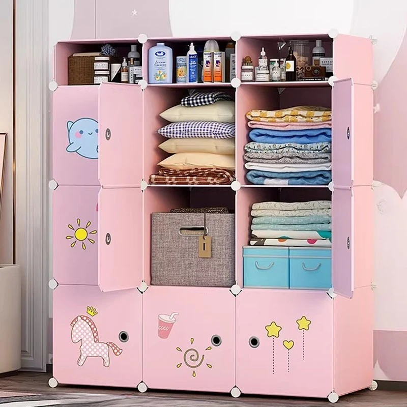 Organizer Storage Closet Minimalist Display Makeup Cheap Modular Small Display Wardrobe Foldable