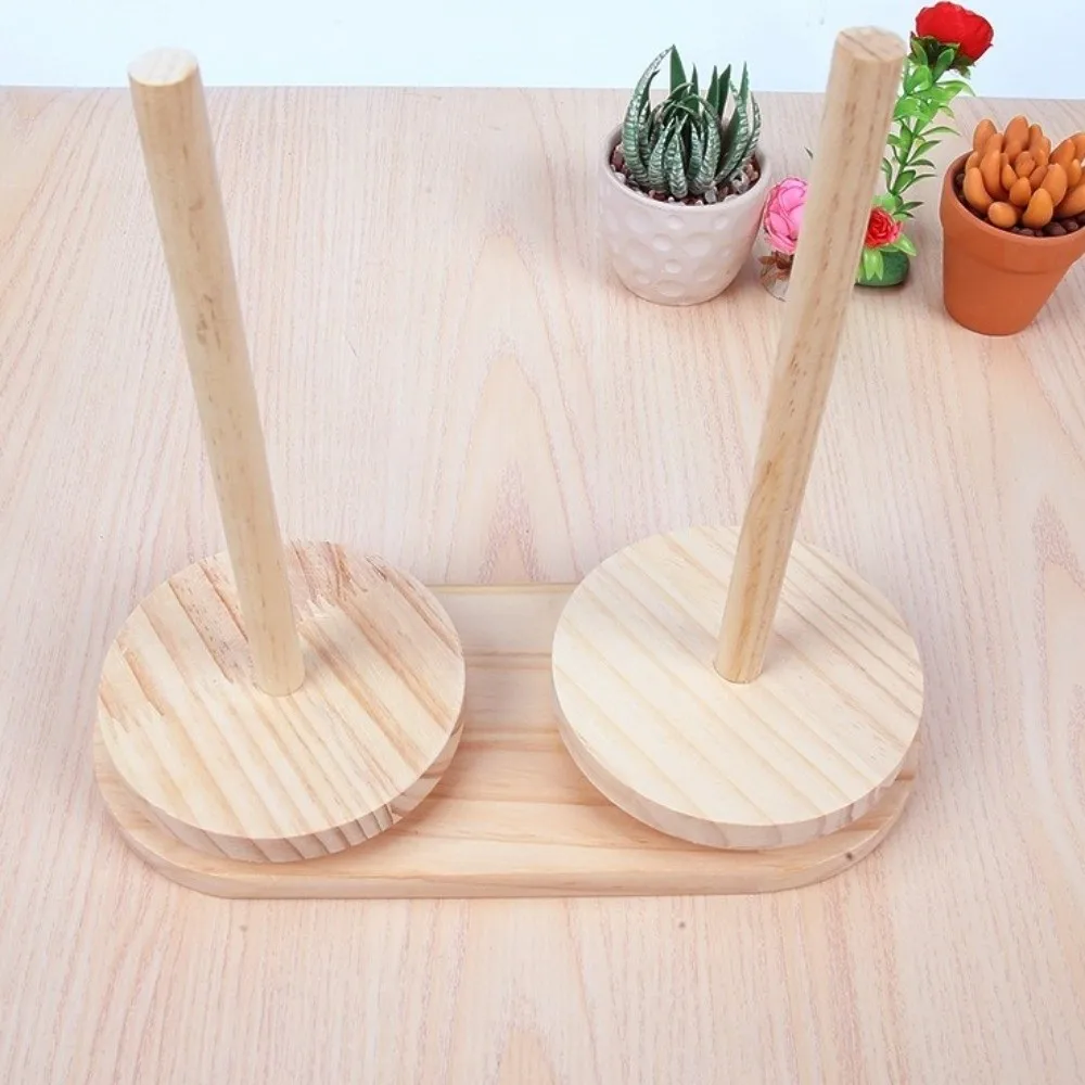 High Quality Portable Yarn Rotating Tool Wooden Detachable Yarn Holder Wool Yarn Winding Axis Frame Auxiliary Tool