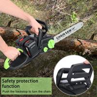 16 Inch Cordless Chainsaw, Brushless Motor Electric Chainsaw, Battery Powered Chainsaw with 2 x 4Ah Batteries, Auto-Lubrication