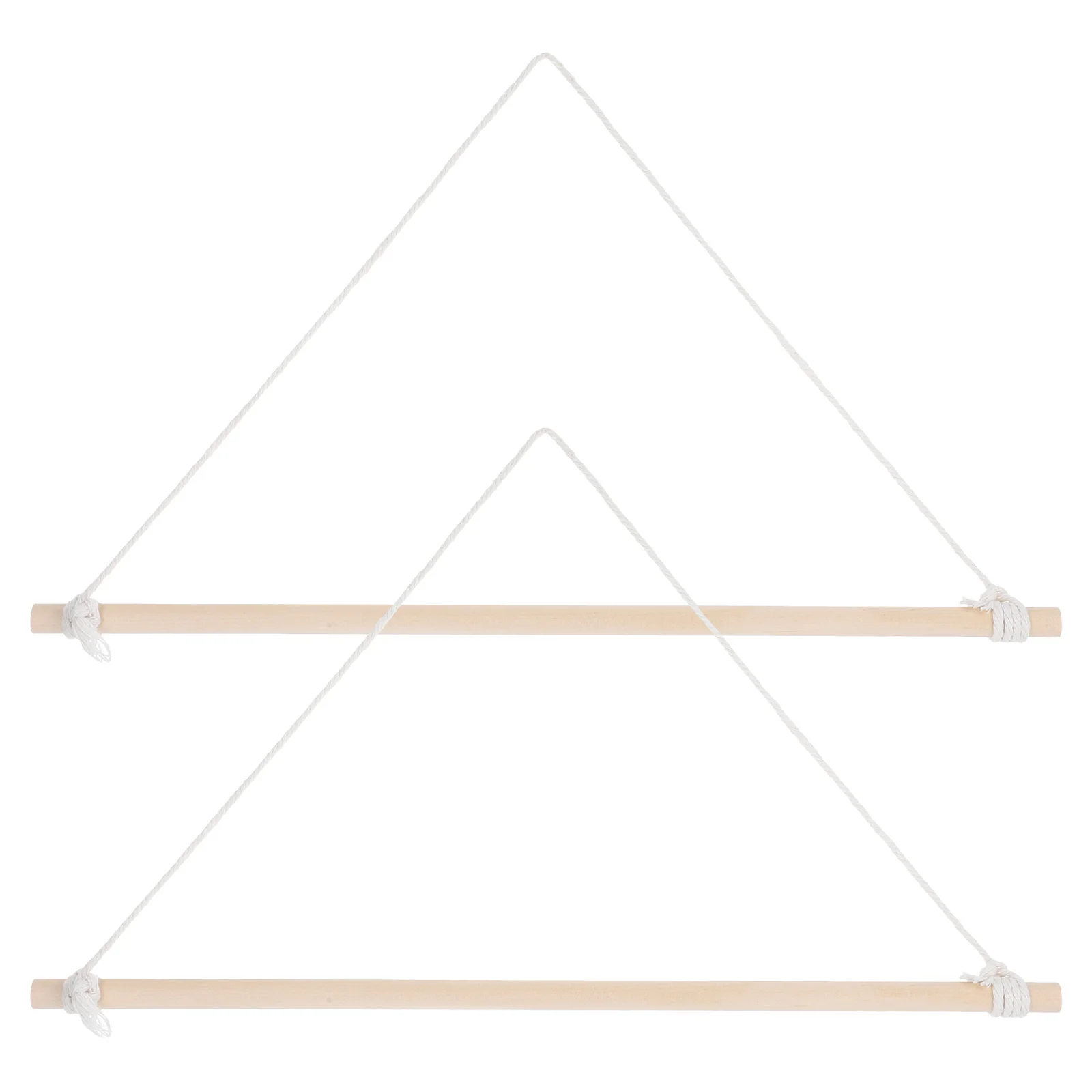 

2Pcs Wooden Banner Flag Pole Kit Versatile Use Wall Mount Bracket Outdoor Garden Hanging Banners and Flags Holder