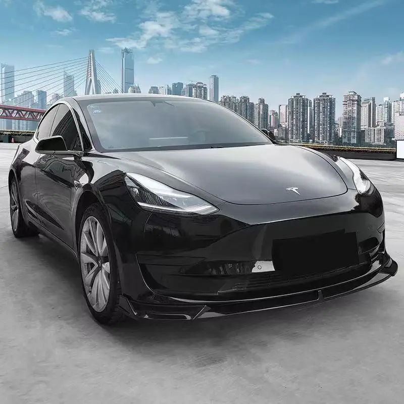 Передний бампер, передняя губа, передняя Φ 2017-2023 для Tesla Model 3, модель Y Sedan, комплект спойлера