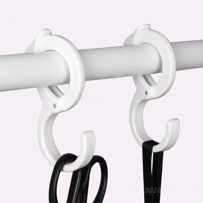 Closet Hook Hanging Abs Wardrobe Closet Hook Home Coat Hat Tie Hanging Storage Organizer Hook S-shaped Plastic Hook Hanger