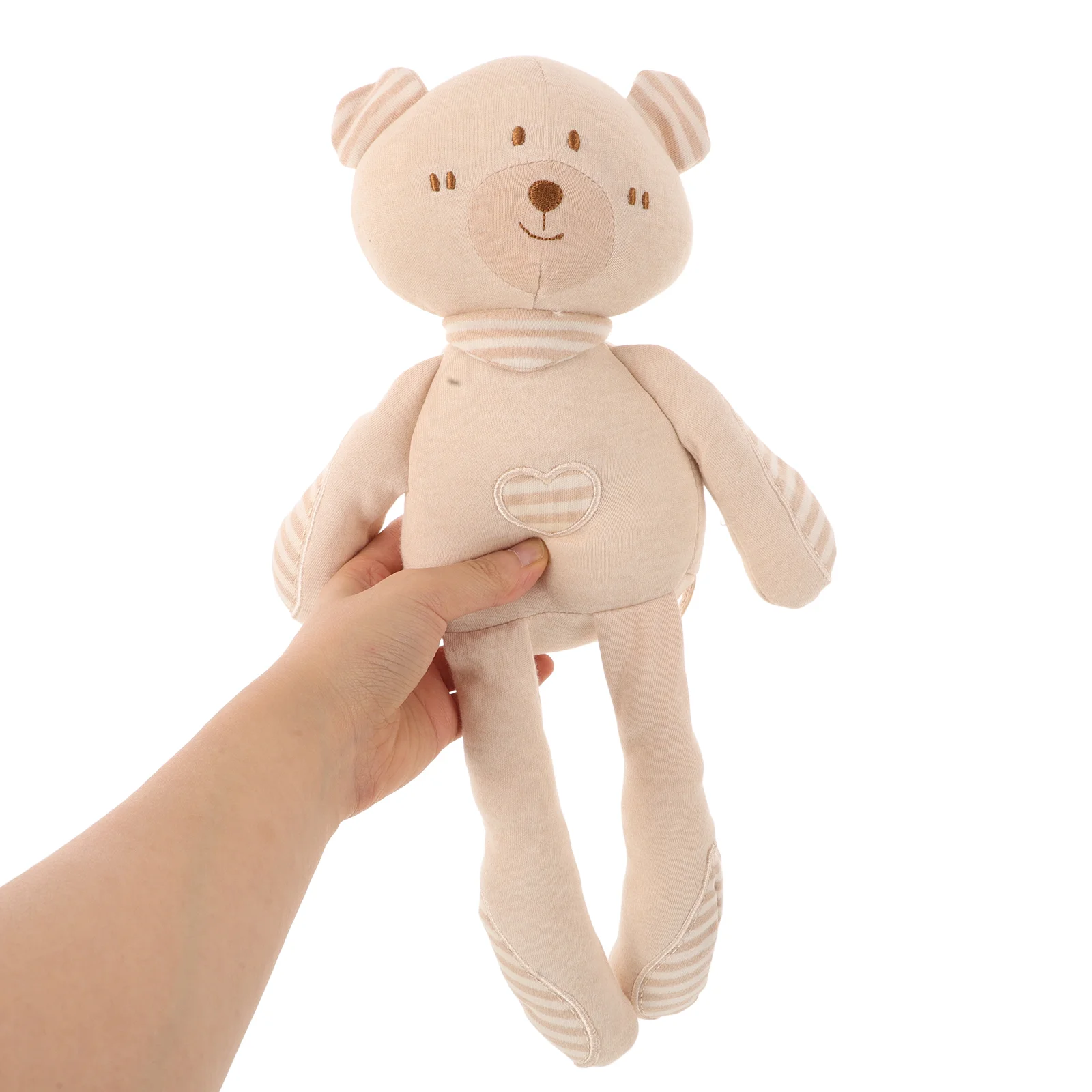 Cochon en peluche en coton biologique pour nouveau-né, jouet en peluche, ours mignon, animaux beiges, jouets pour bébé