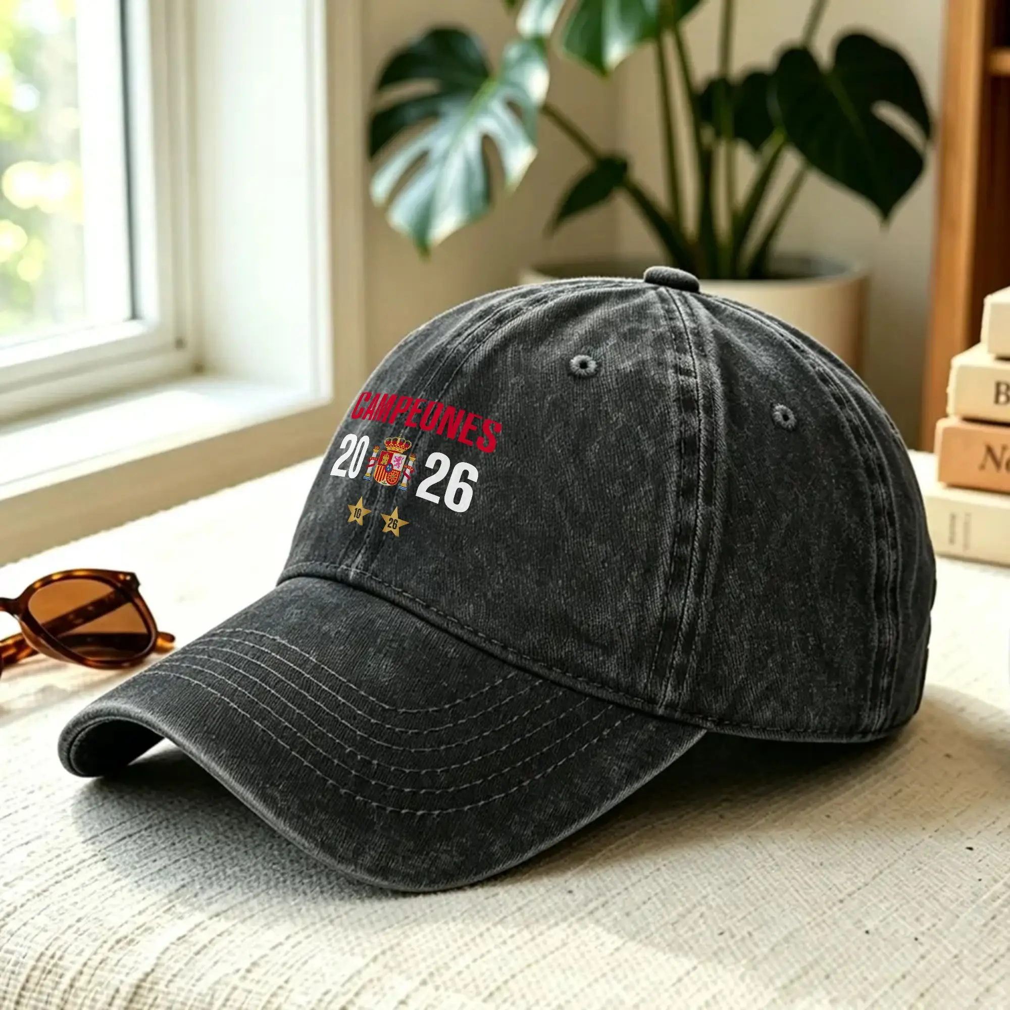 2026 Spain World Champion Two Stars Casual Baseball Cap For Men Women Summer Trucker Hat y2k Cool Sun Visor Baseball Caps
