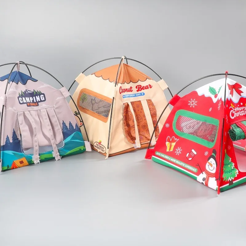Miniature mini tent simulation doll house accessories children's toys play house micro-scene camping model Christmas gifts