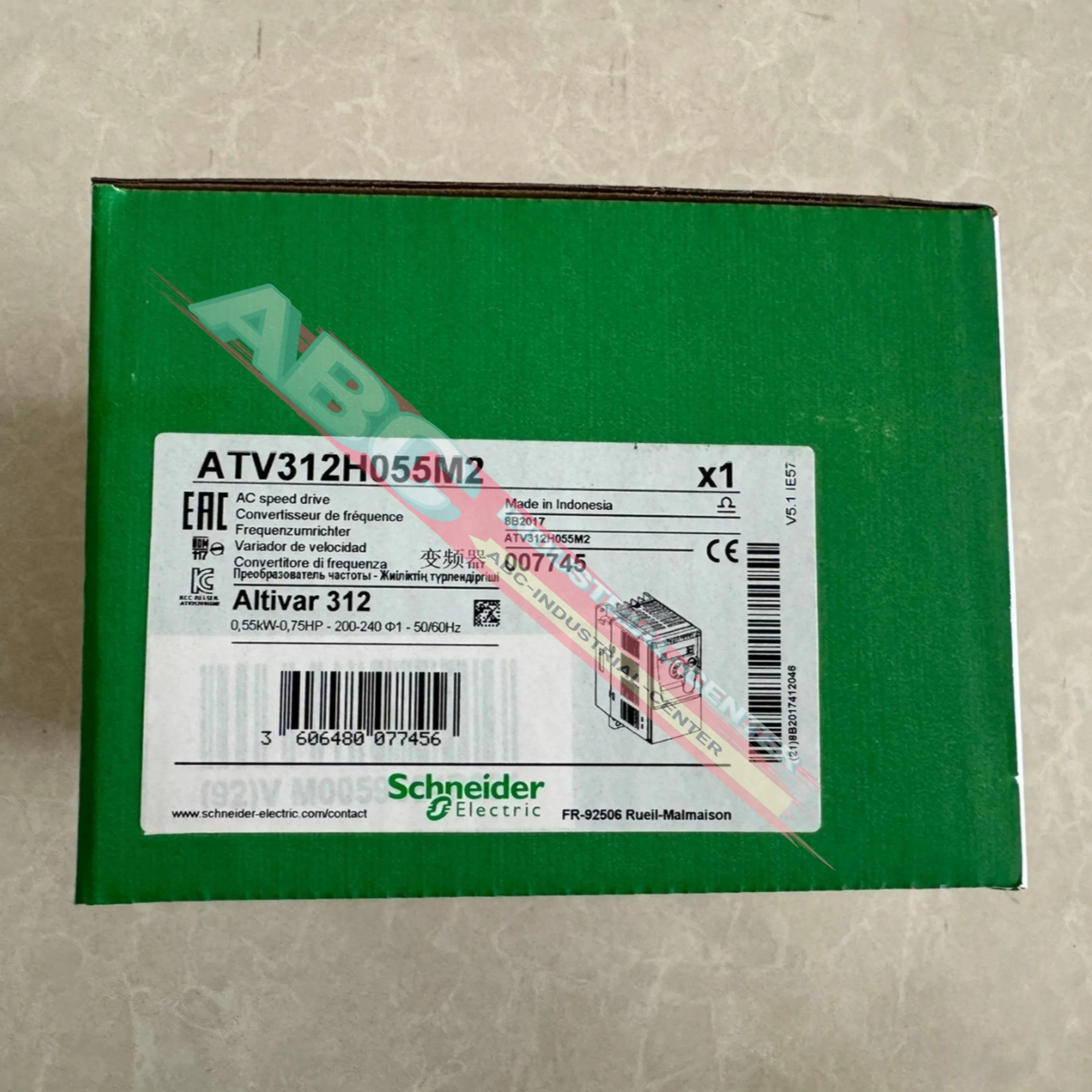 New original  ATV312H055M2  200-240V 0.55KW ATV312H075M2  200-240V 0.75KW  Frequency converter