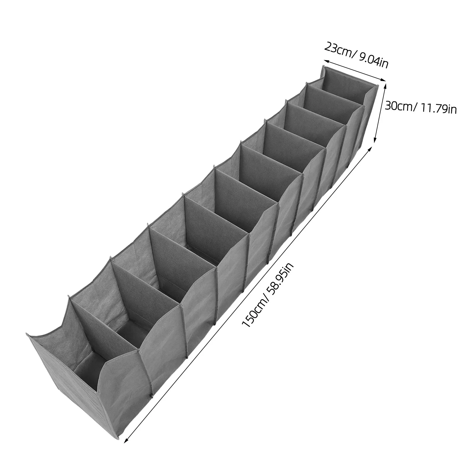 1pc Non-woven Fabric Foldable Hanging Bag 10 Tier Sneaker Shoes Hanging Shelf Door Hanging Closet Organizer Shoes Storage Shelf view 2