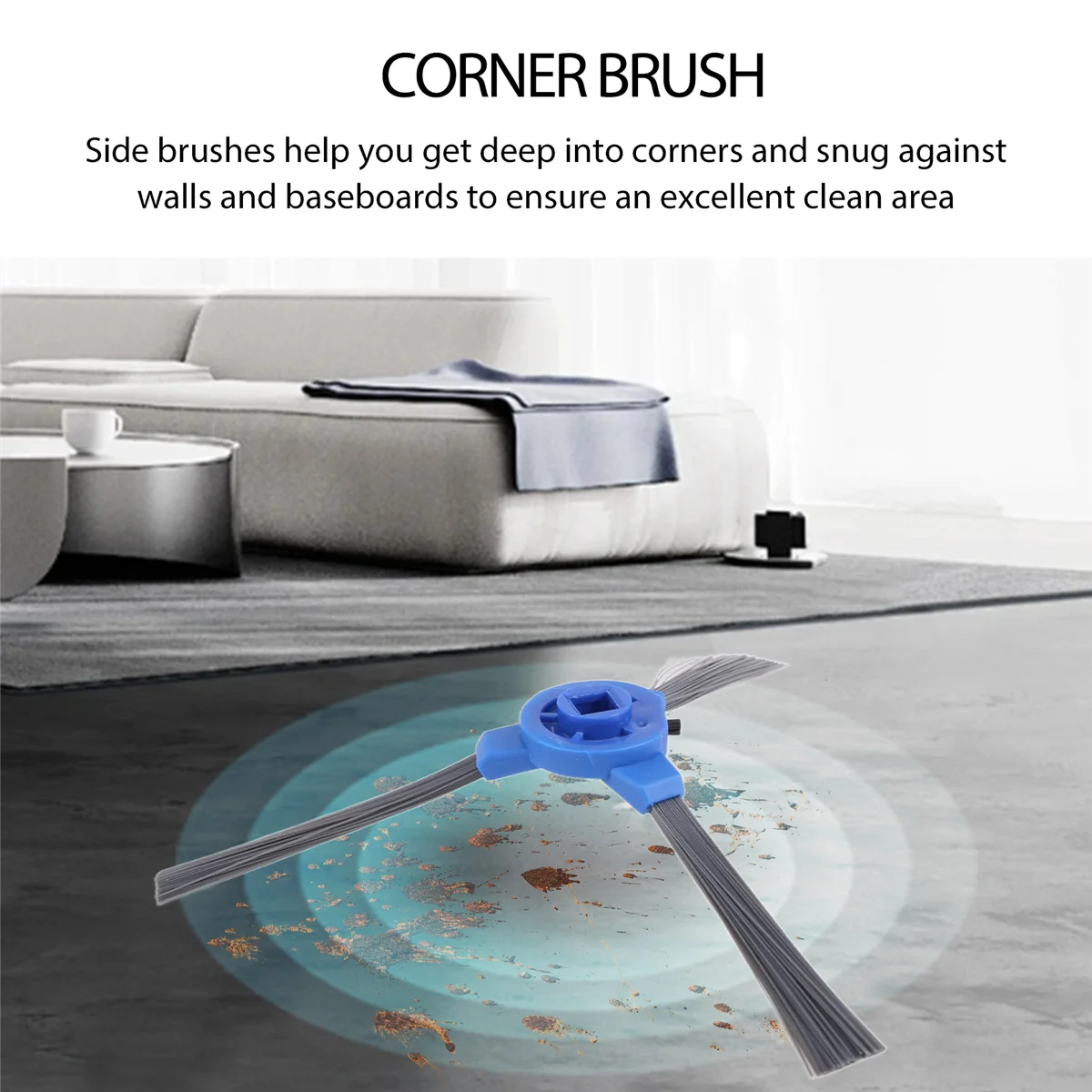 A59P استبدال فرشاة جانبية جديدة لـ RoboVac 11S، 11S MAX، 15T، RoboVac 30، 30C، 30C MAX، 15C، 15C MAX مجموعة ملحقات #5