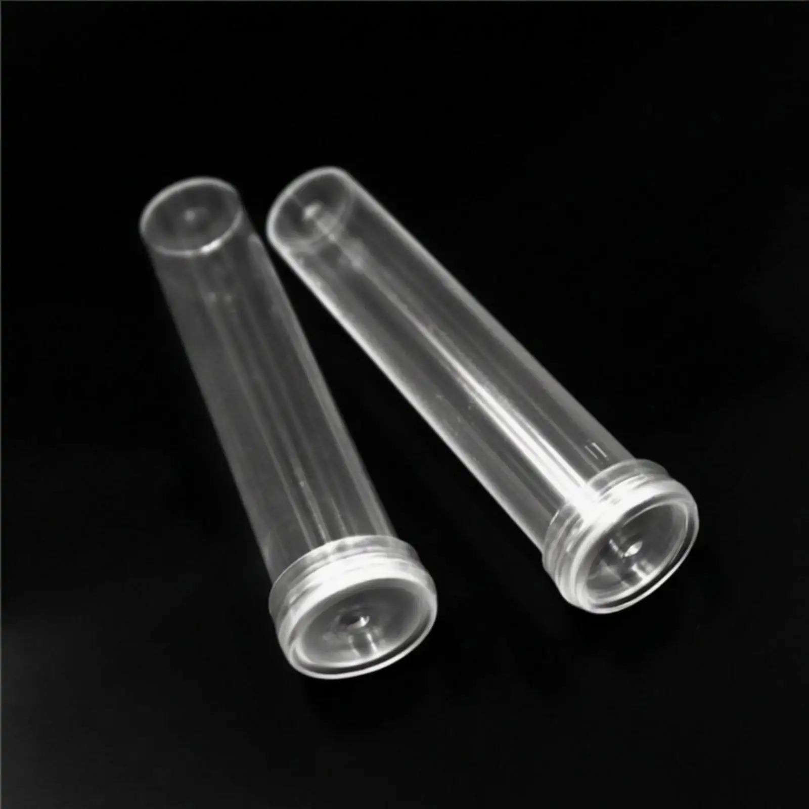 Transparent Hydroponic Culture Tube for Cut Flower Hydration with Cap Ideal for Flower Shop Displays