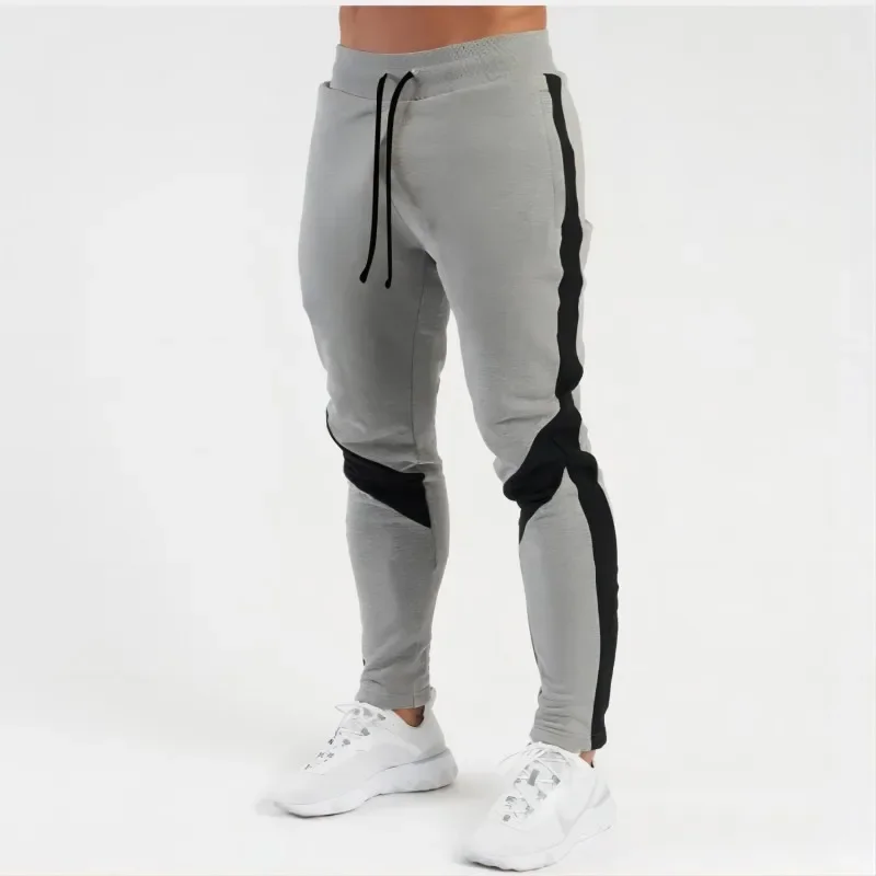 

Men's Sports Pants Spring Autumn Male Loose Fitting Leggings Patchwork Running Training Casual Pants Fashion Outfit LongTrousers