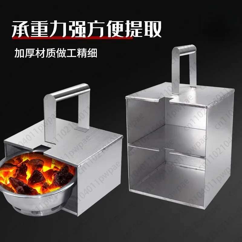 Charcoal  Tray Box Box Kitchen Equipment for Japanese/Korean BBQ Restaurants After Opening