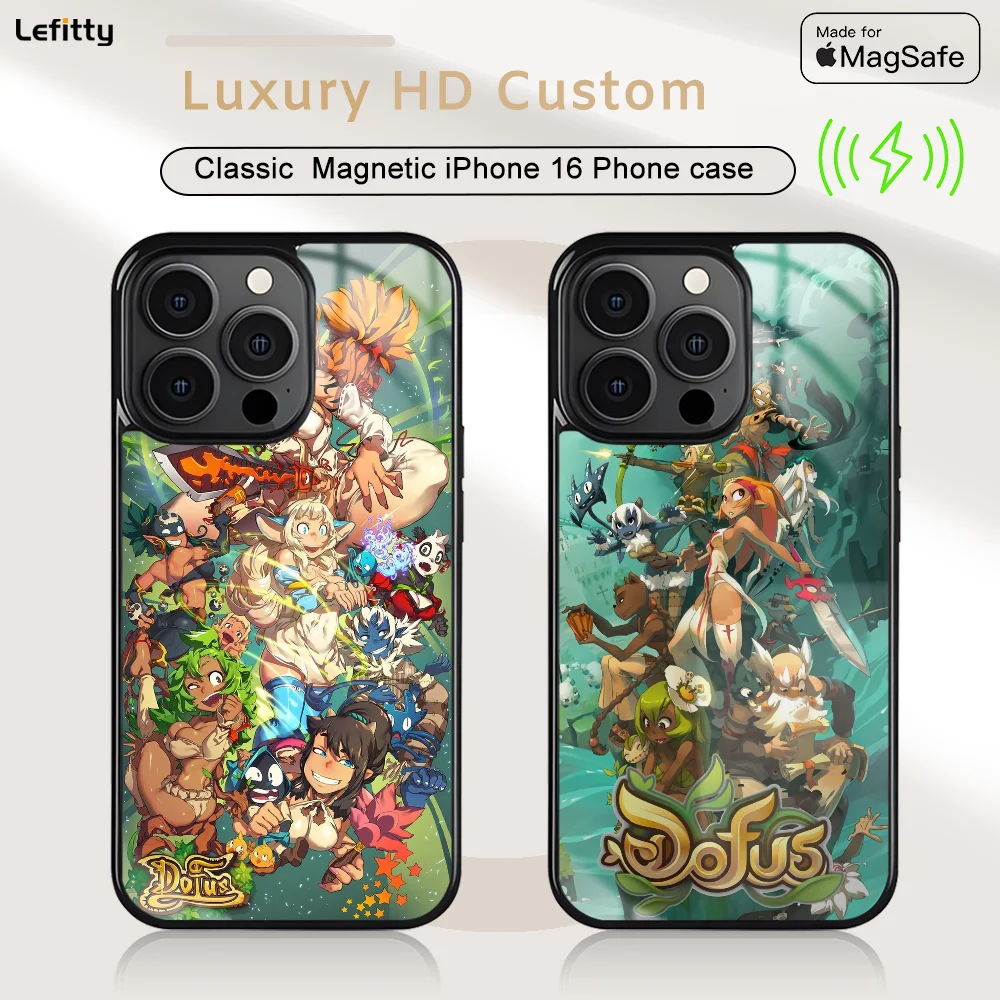 

Hot Game Phone Case For iPhone 16 15 14 13 12 11 Pro Max Plus Mini D_DOFUs Magnetic Magsafe Wireless Charging Cover