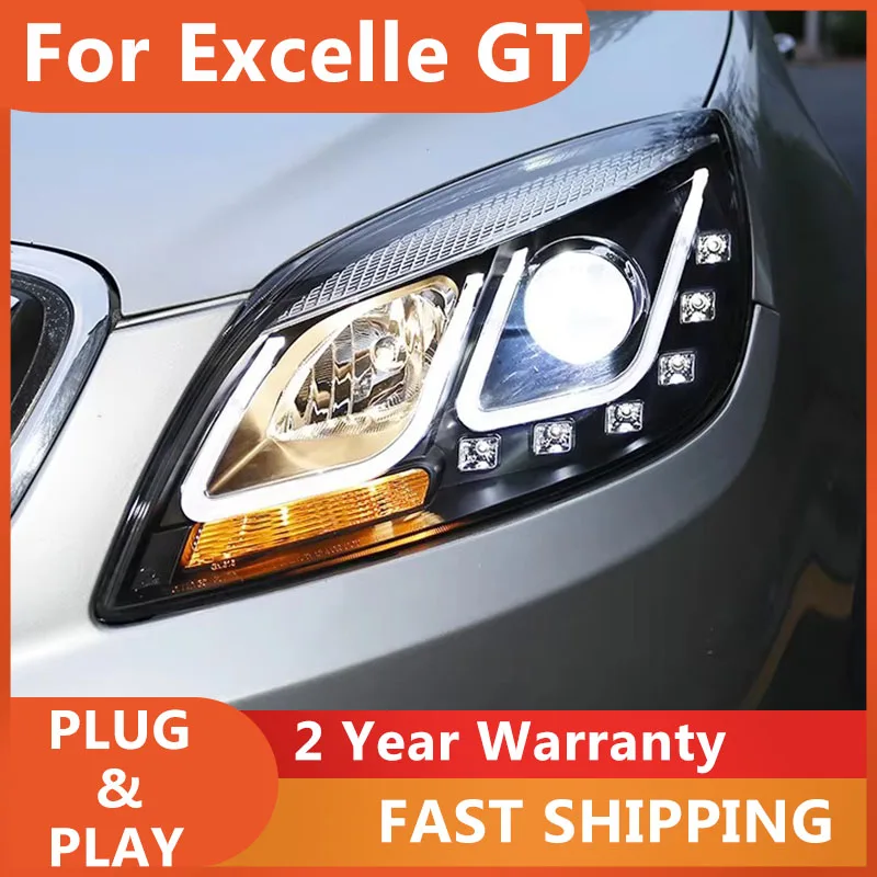 

Car Accessories for Excelle GT Headlights 2010-2013 Excelle GT Head Lamp DRL Projector H7 Hid Bi-Xeno