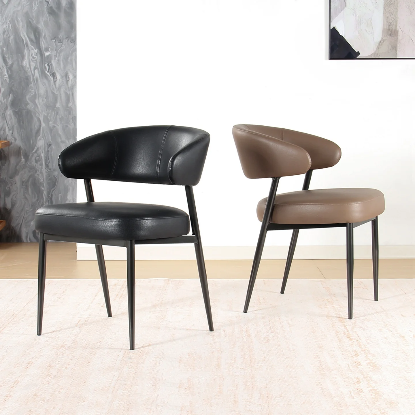 

Luxury Dining Chair Modern Kitchen Furniture Comfortable Office Chair Elegant Restaurant Seating Contemporary Home Dining Design