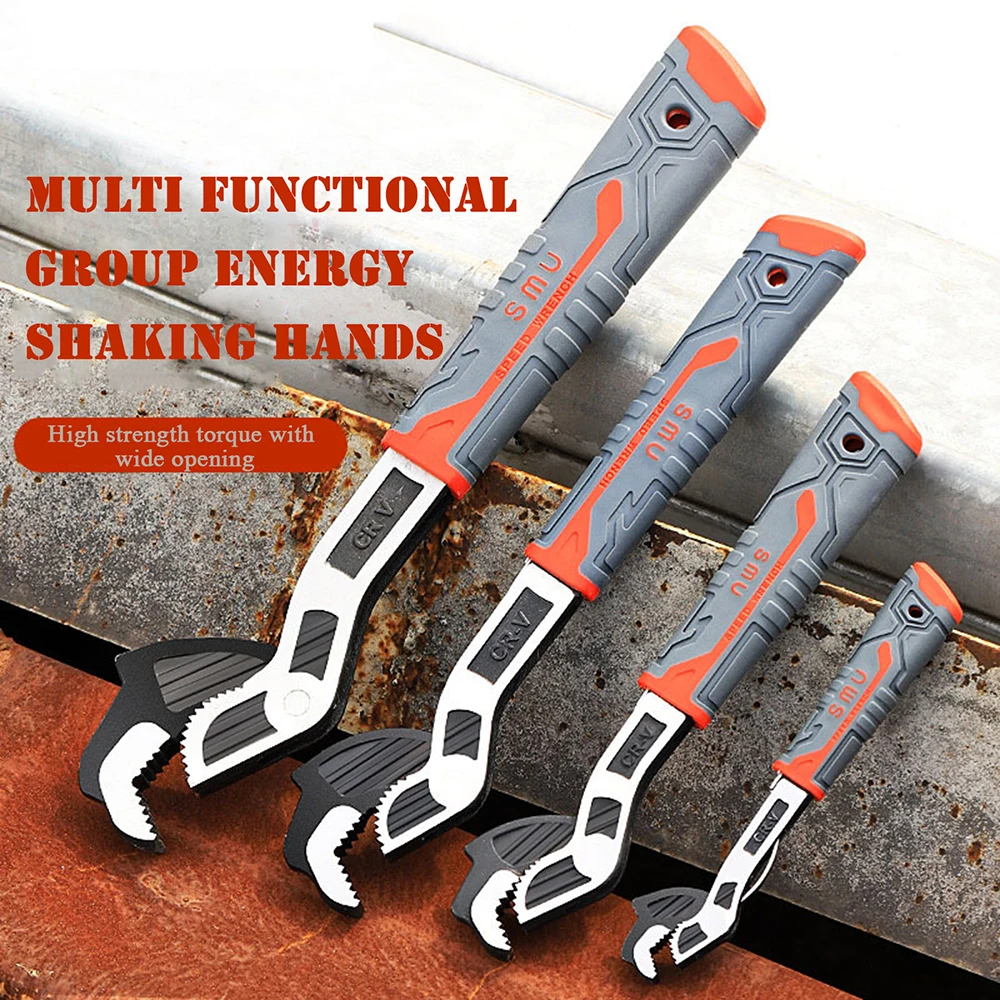 Multifunctional Self-Locking Pipe Wrench Universal Fast Self-Locking Wrench Tool Maintenance Tool For Valves Pipes Install