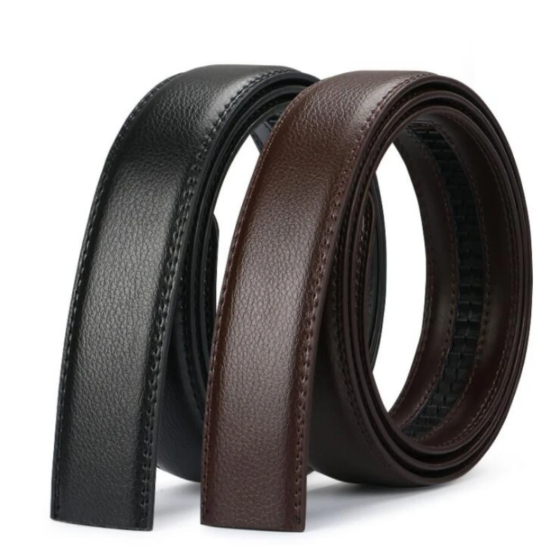 

men's automatic buckle belts No Buckle Belt Brand Belt Men High Quality Male Genuine Strap Jeans Belt free shipping 3.5cm belts