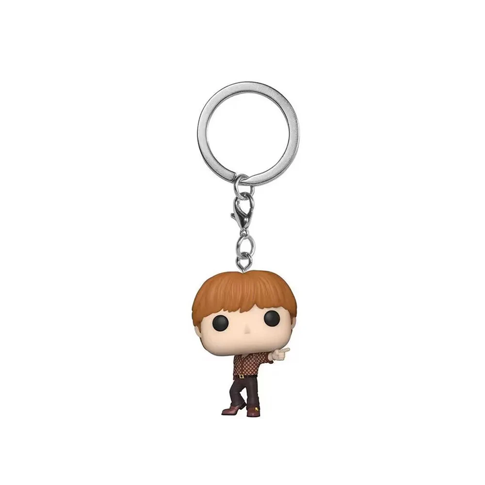New Keychain Toy Men's Team Cartoon V JUNG KOOK JIMIN Jin V J-HOPE Pocket Pop Keychain Vinyl Action Figure Collection Toys view 3