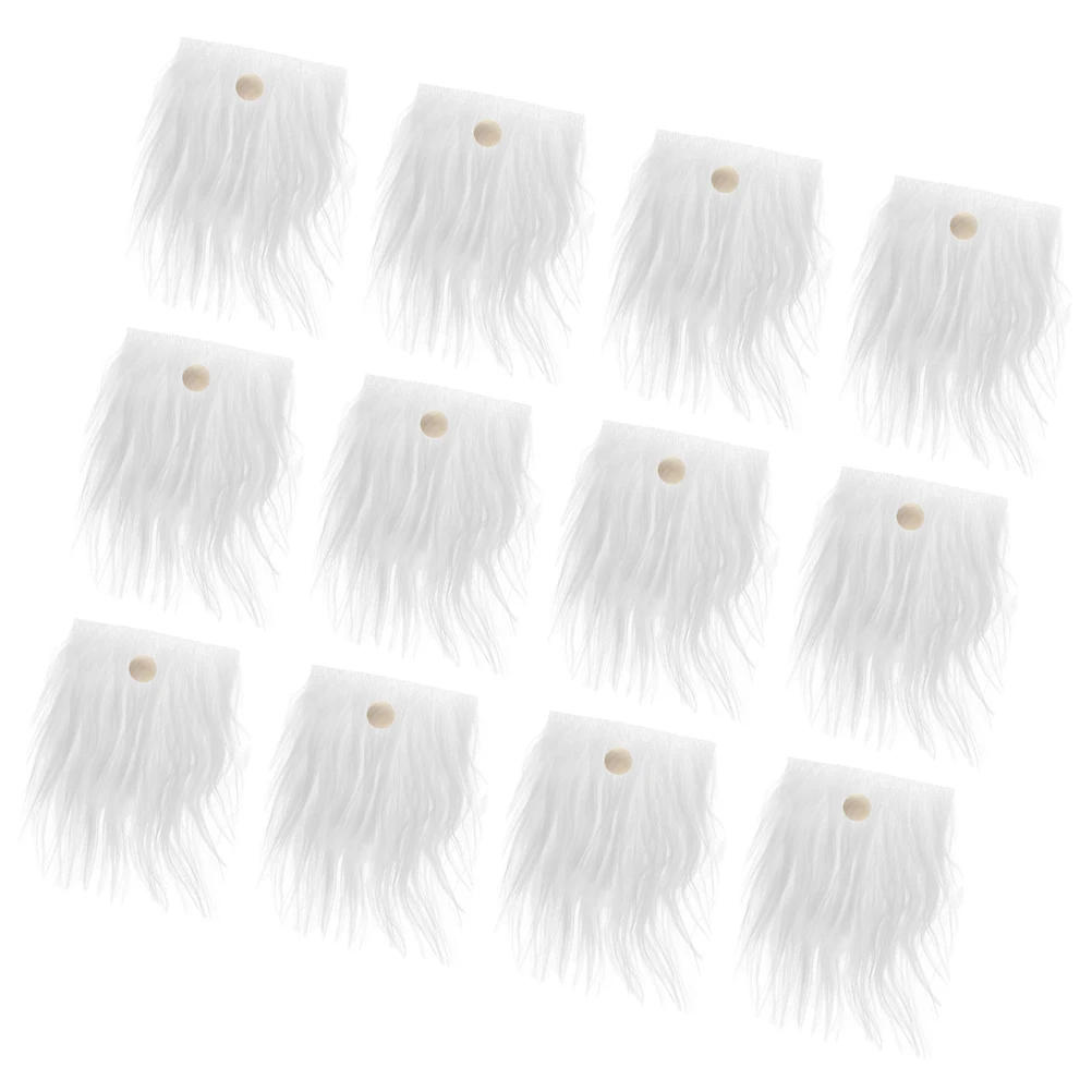 

24Sets Gnome Beards Wooden Balls Precut Gnome Craft Supplies DIY Making Kit Small Nose Accessories for Holiday Crafts