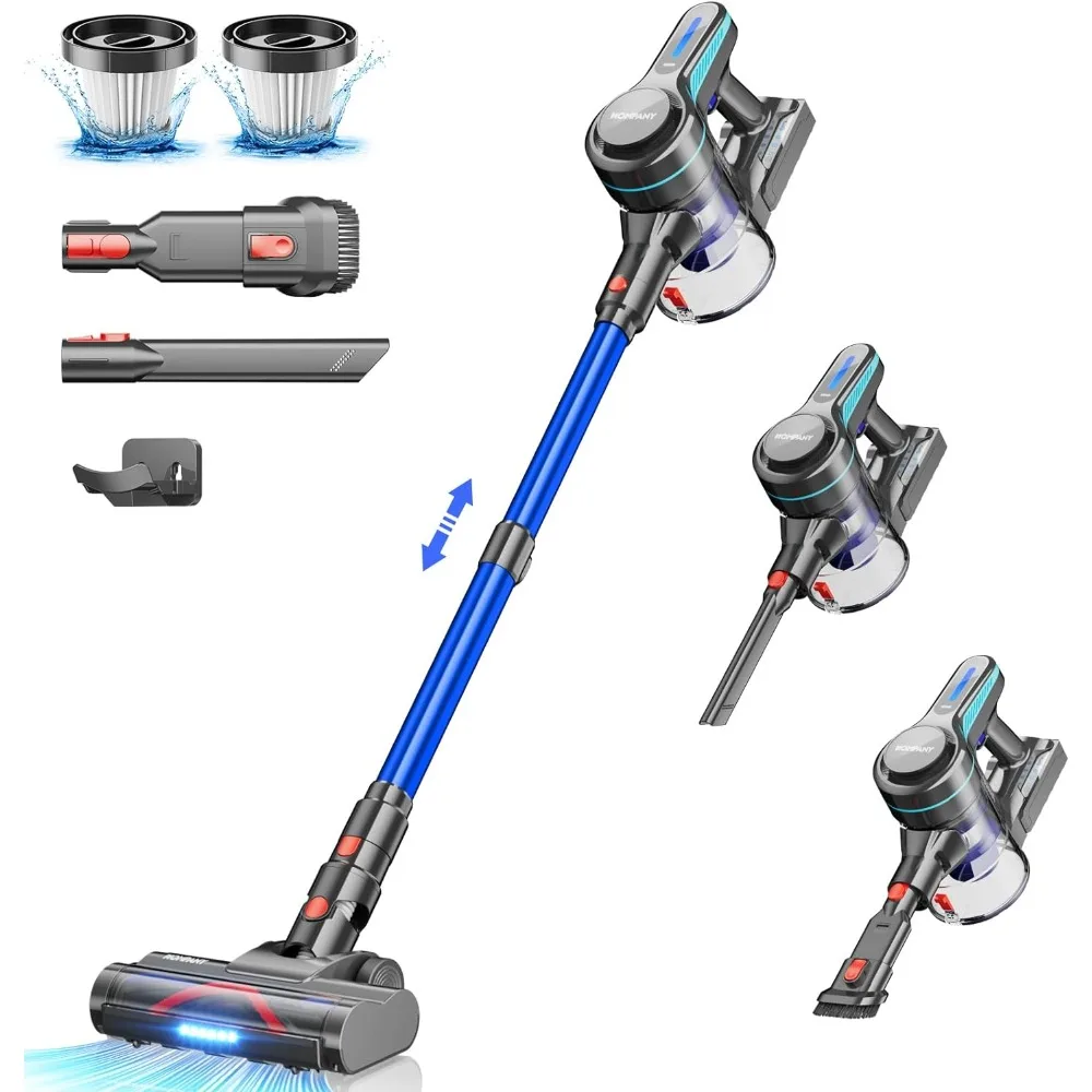 

Cordless Vacuum Cleaner, 26Kpa Powerful Suction Stick Vacuum, 45Mins Long Runtime,Anti-Tangle Vacuum Cleaners for Homer