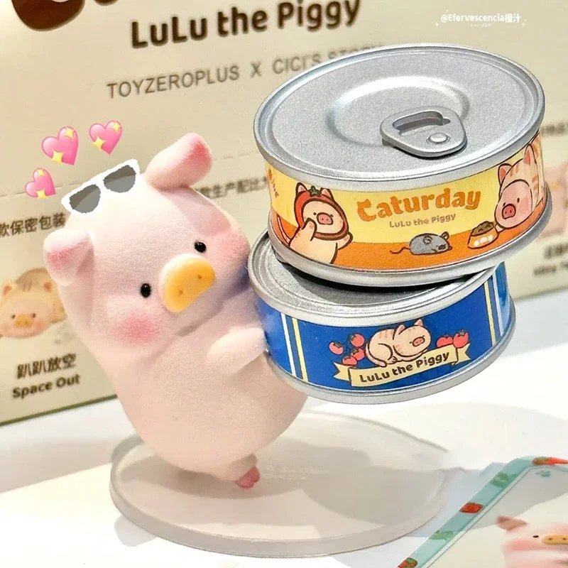 LULU Pig The Caturday Series Blind Box Toys, hucha linda, figuras de Anime, caja misteriosa, modelo de decoración de escritorio, regalo sorpresa para niños y niñas