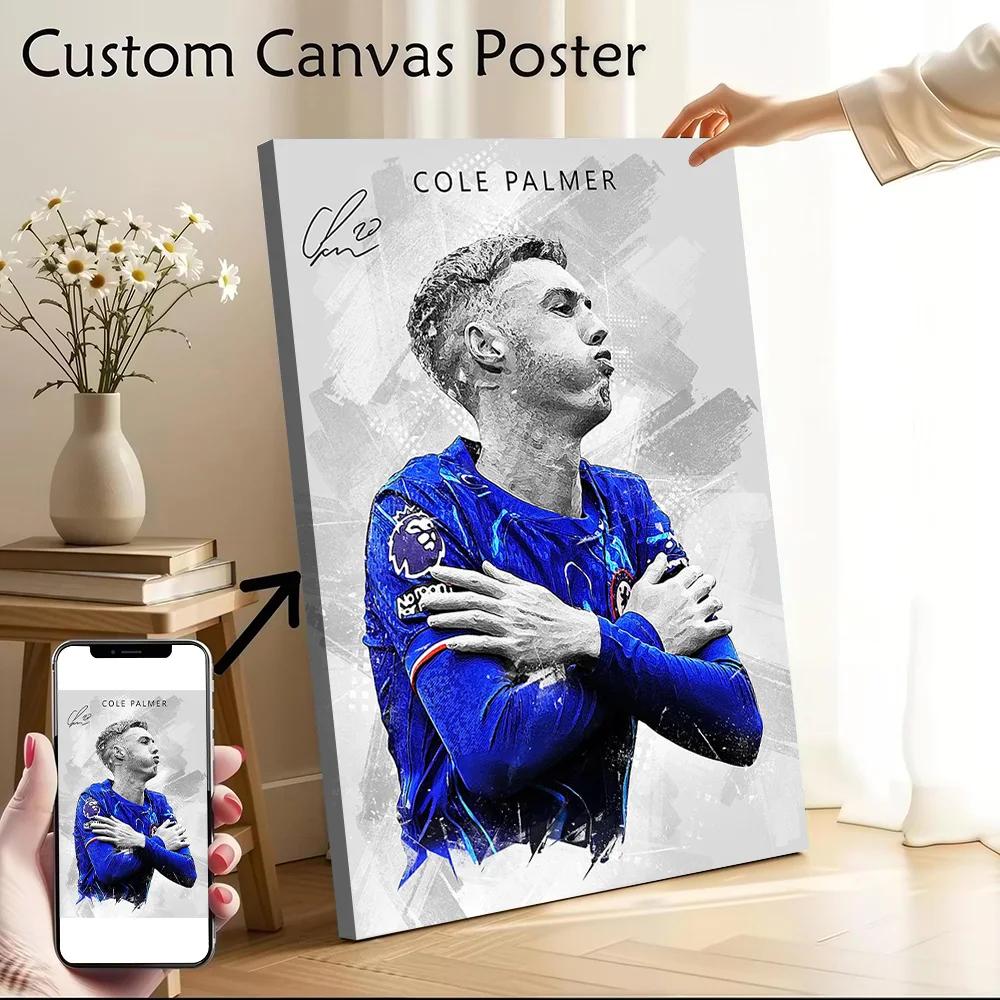 Cole Palmer Player Printed Canvas Poster Personalized High Quality Wall Art Paintings for Bedroom Decor Living Room Wand Deko