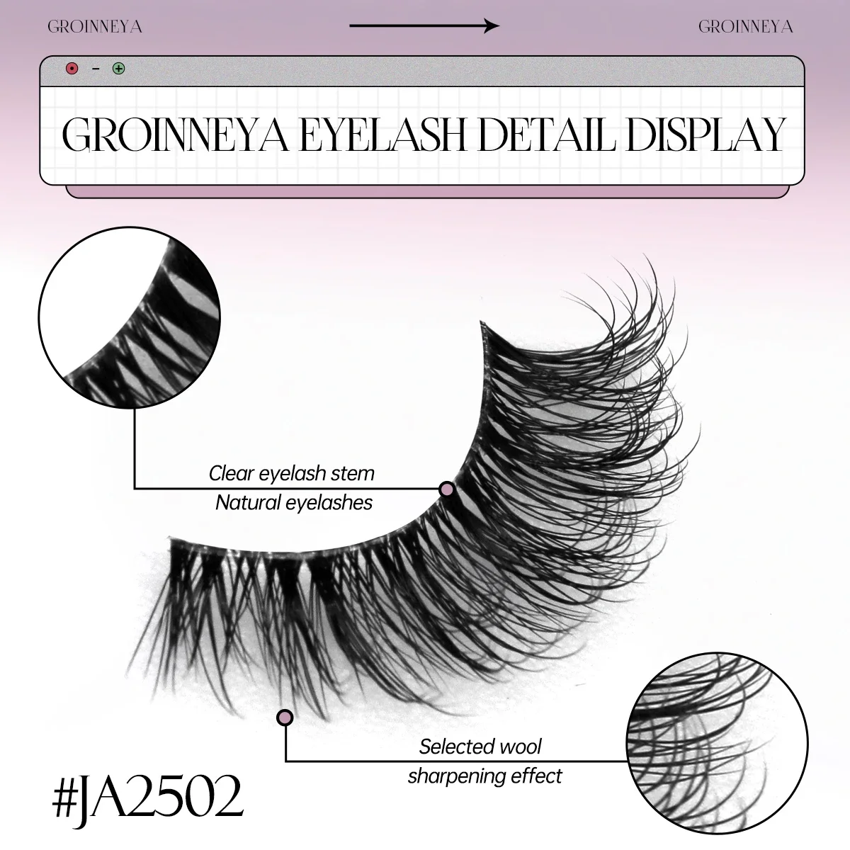 GROINNEYA نصف جلدة لينة الطبيعية القط رموش مظهر طبيعي غير مرئية الفرقة Eyeashe نصف الرموش وهمية رقيق الرموش