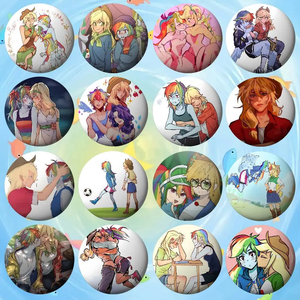 

Cute A-appledash Kawaii Badges Cartoon Lapel Pins Breastpin Badge Fans' Trinkets Presents People Backpack Adornments Jewelry Bi