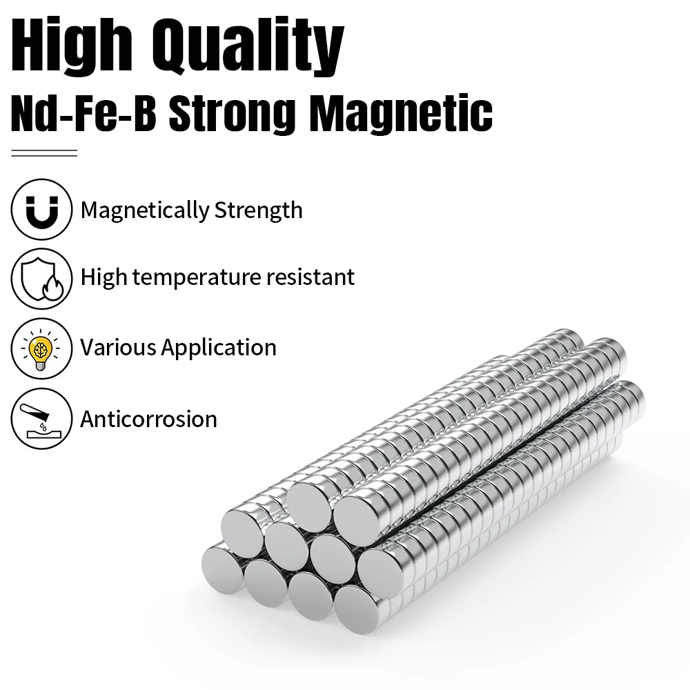 120 قطعة مغناطيس دائري قوي 4 × 2 مم للثلاجة والمكتب DIY