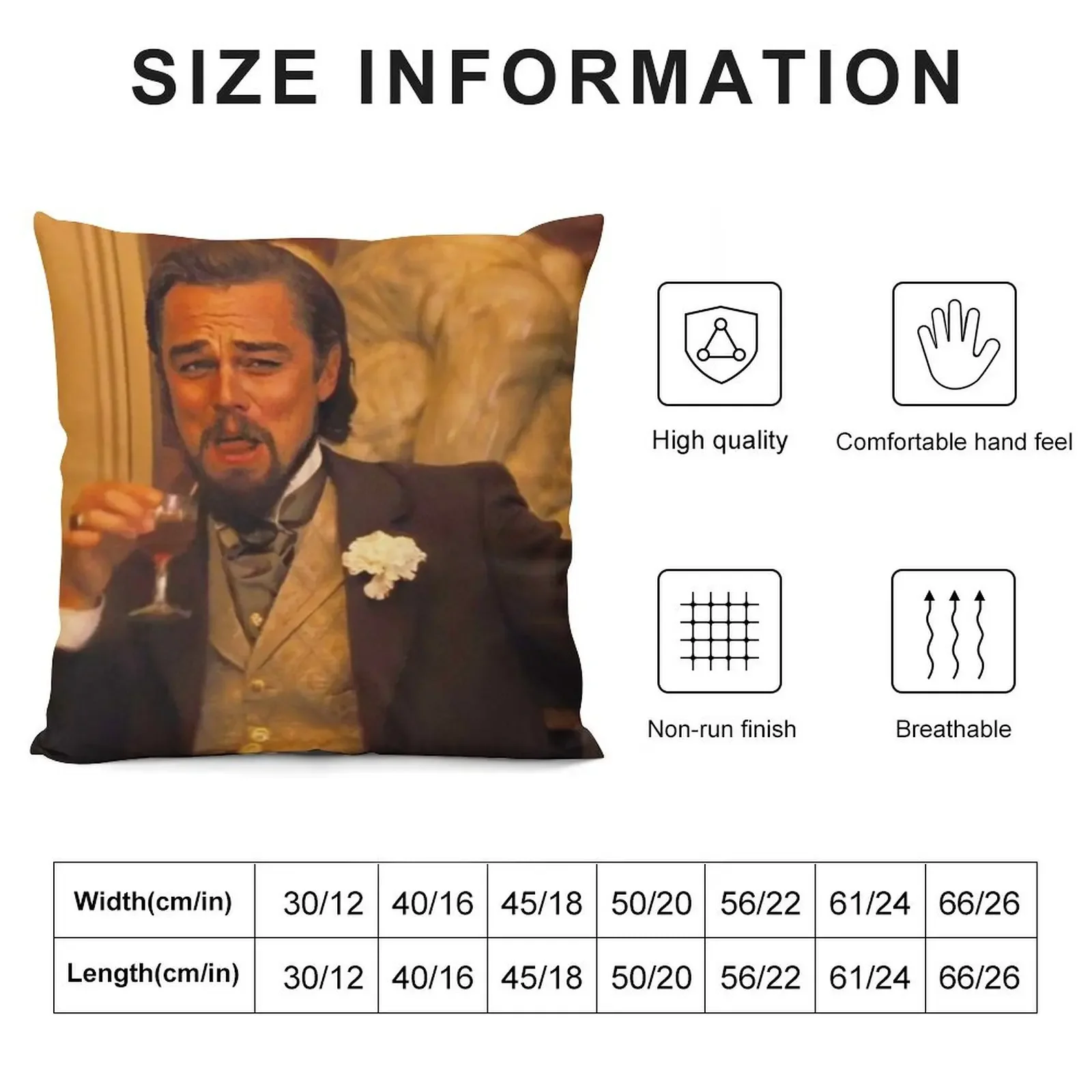 Leonardo DiCaprio Meme Throw Pillow Sofa Cushion Cover Christmas Cushion For Home pillow