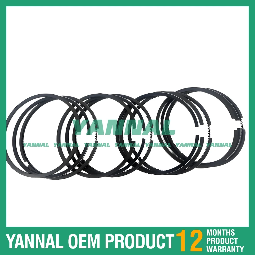 

Excellent quality 4PCS Piston Rings Set For YunNei YN33GBZ Excavator Engine Parts