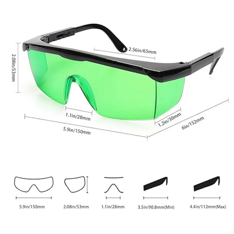 Gafas de seguridad láser antideslumbrantes, gafas protectoras de seguridad láser infrarrojo, gafas de soldadura de radiación ultravioleta