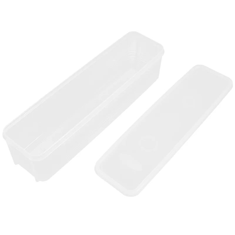 A34R Household Noodle Translucent Storage Box Airtight Spaghetti Box Kitchen Food Fruit Container
