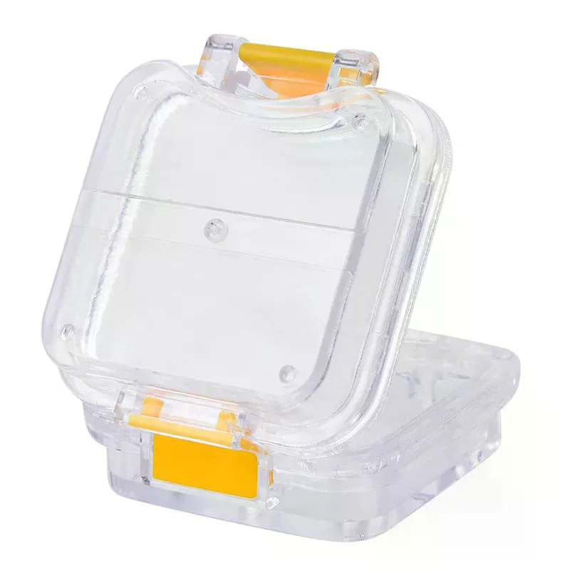 /ACR/1pc Membrane plastic denture tooth box transparent tooth box plastic denture box