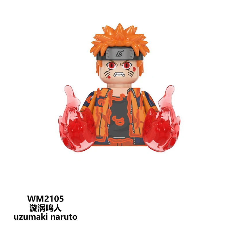 Anime Hurano Sakura Kakashi Bricks For Gifts Building Blocks Toys Mini Action Figures Minifigures Collection Educational