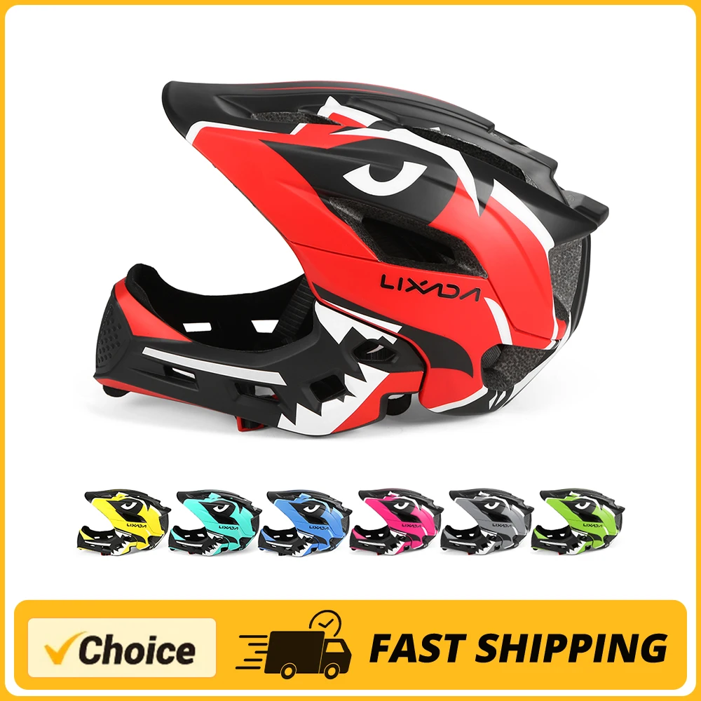 Kids Detachable Full Face Helmet Children Sports Safety Helmet for Cycling Skateboarding Roller Skating for Cycling Sports