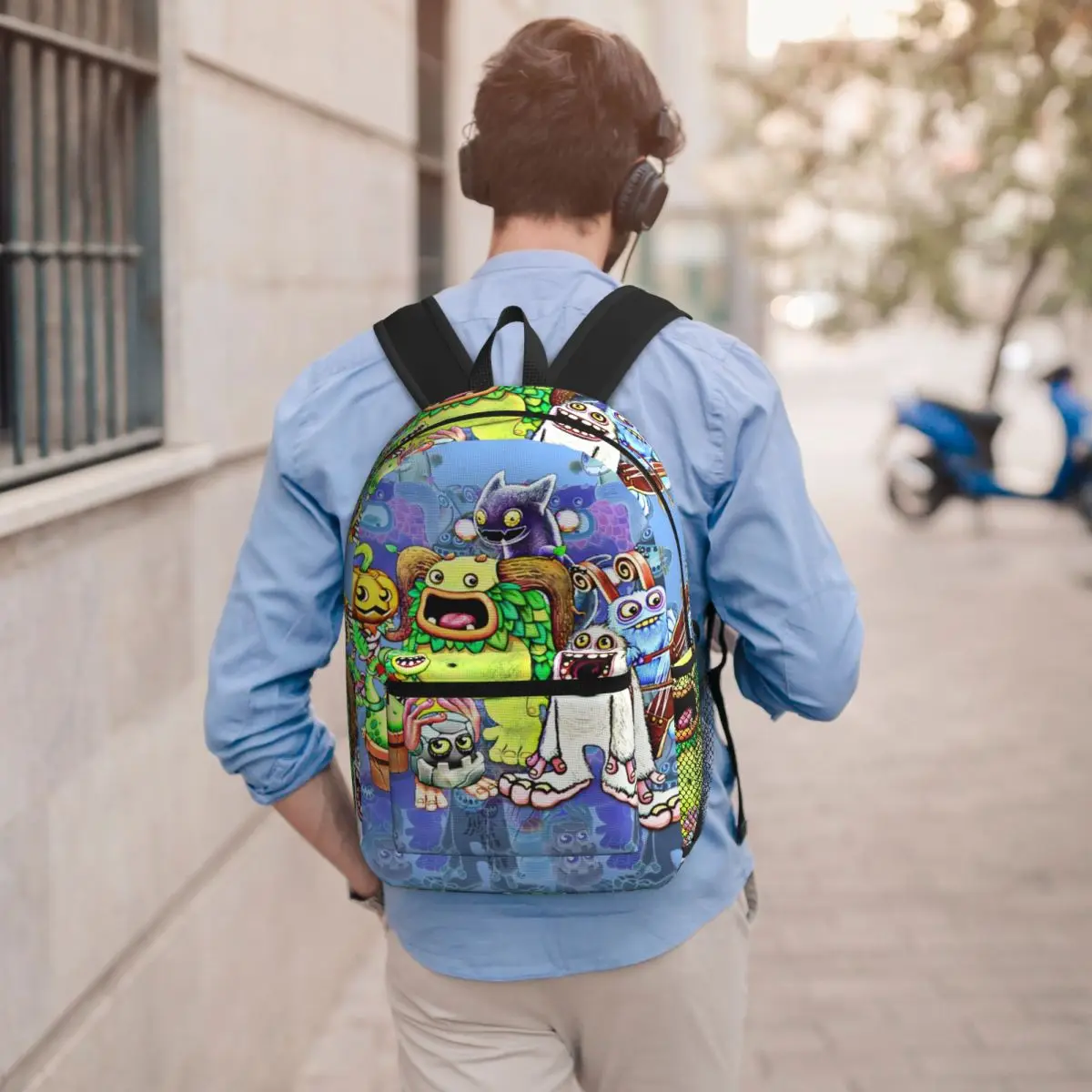 My Singing Monsters Characters Backpack Student BookBag Children School Bag Computer Shoulder Bags for Men Women