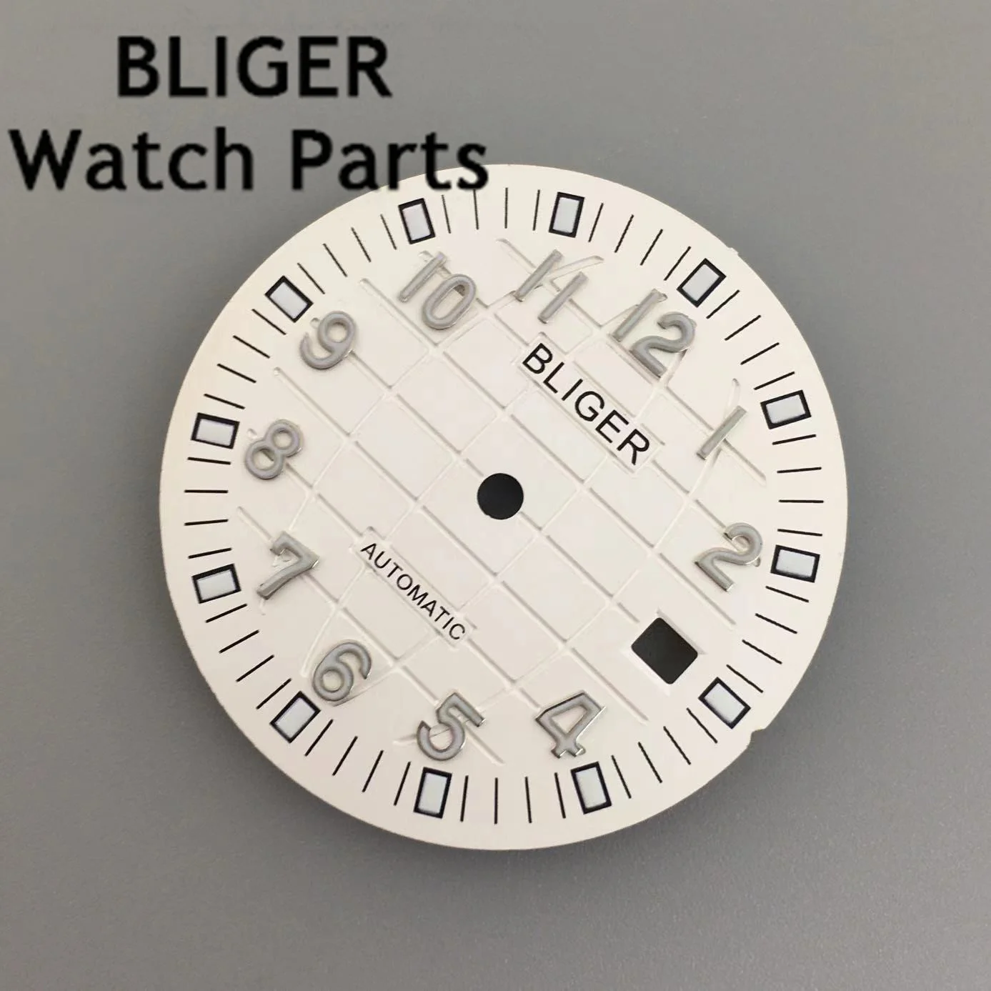 BLIGER 31 мм черный, синий, зеленый, коричневый, белый циферблат часов, светящийся циферблат, подходит для механизма NH35